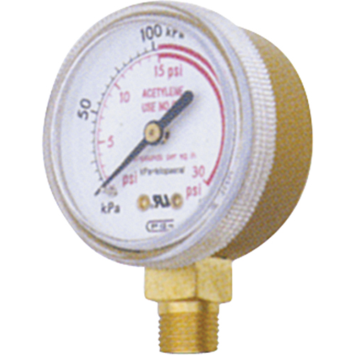 Pressure Gauges, 1-1/2" , 0-400 psi, Bottom Mount, Analogue Rideout Tool & Machine Inc.