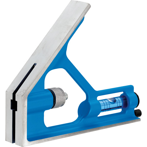 True Blue&reg; Combination Square, 12" L, 1/16" Graduations, Steel, Plain Rideout Tool & Machine Inc.