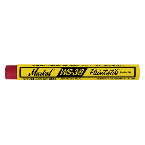 WS-3/8 Paintstik&reg; Paint Marker, Solid Stick, Red Rideout Tool & Machine Inc.