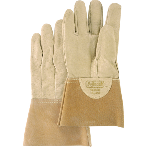 Gants de soudage Softouch, Cuir de porc, Taille Moyen Rideout Tool & Machine Inc.