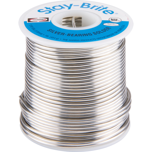 M&eacute;taux d'apport Stay-Brite, Sans plomb, 96 % d'&eacute;tain, 4 % d'argent, &acirc;me Plein, dia. 0,0625" Rideout Tool & Machine Inc.