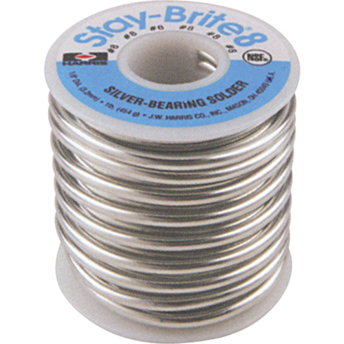 M&eacute;tal d'apport Stay-Brite 8, Sans plomb, 94 % d'&eacute;tain, 6 % d'argent, &acirc;me Plein, dia. 0,0625" Rideout Tool & Machine Inc.