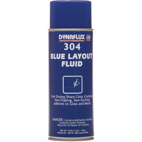 Layout Fluid, Blue, Aerosol Rideout Tool & Machine Inc.