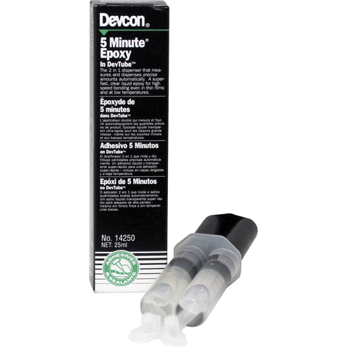 5-Minute Adhesive, 25 ml, Dual Cartridge, Two-Part, Clear Rideout Tool & Machine Inc.
