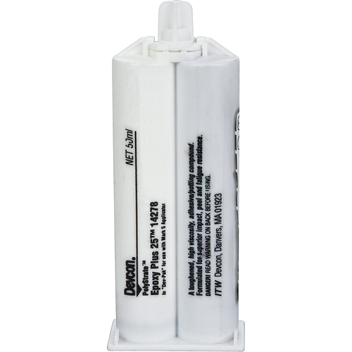 Epoxy Plus 25, Two-Part, Dual Cartridge, 50 ml., Grey Rideout Tool & Machine Inc.
