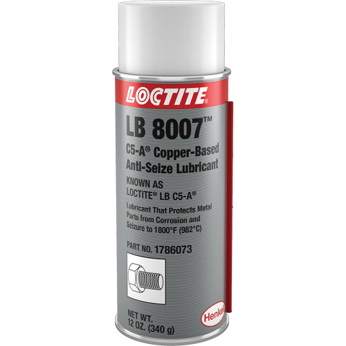 LB 8007 Copper Based Anti-Seize, 340 g, Aerosol Can, 1800°F (982°C) Max Temp. Rideout Tool & Machine Inc.