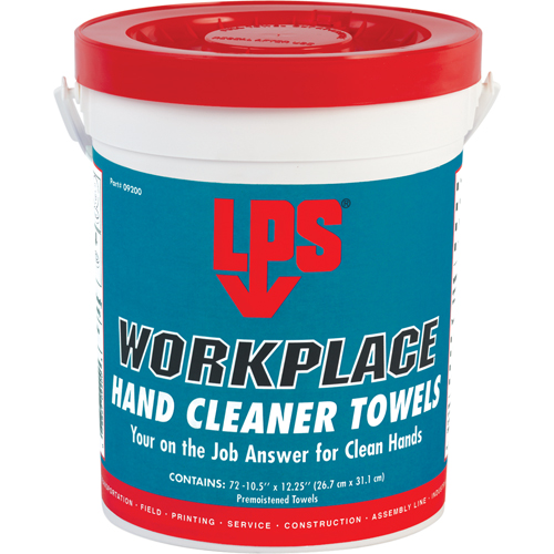 Workplace Hand Cleaner Towels, 72 Wipes, 10-1/2" x 12-1/4" Rideout Tool & Machine Inc.