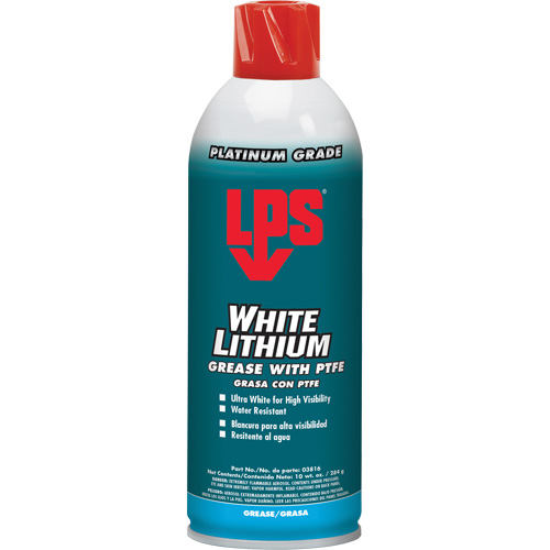 White Lithium Grease With PTFE, Aerosol Can Rideout Tool & Machine Inc.