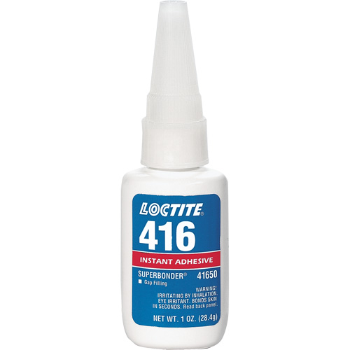 416 Super Bonder&reg; Instant Adhesive, Clear, Bottle, 1 oz. Rideout Tool & Machine Inc.