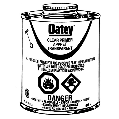 Clear Primer, 946 ml, Brush Top Can Rideout Tool & Machine Inc.
