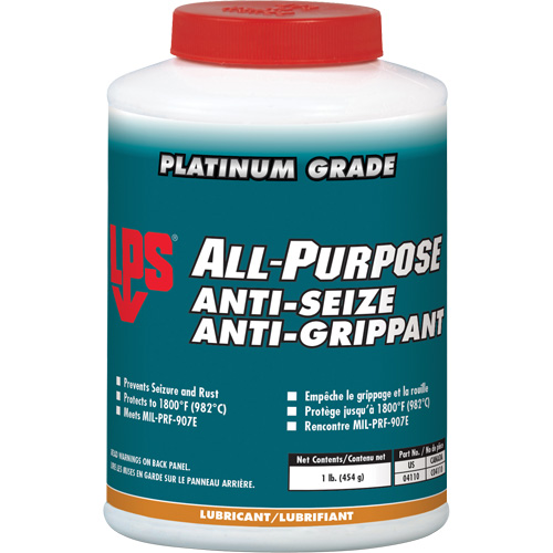 All-Purpose Anti-Seize, 1 lbs., Bottle, 1800°F (982°C) Max. Temp Rideout Tool & Machine Inc.