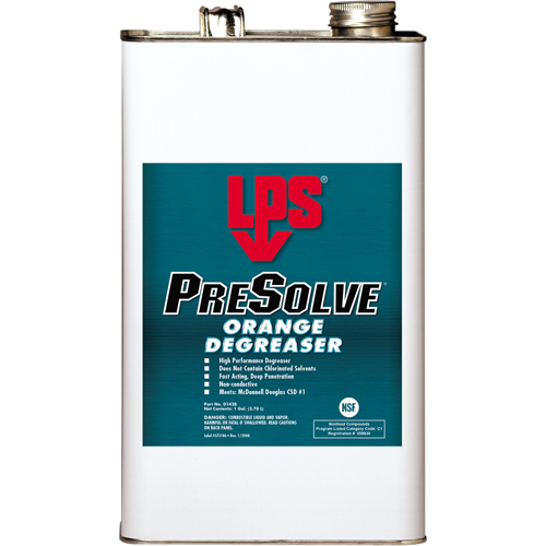 PreSolve&reg; Orange Degreaser, Gallon Rideout Tool & Machine Inc.