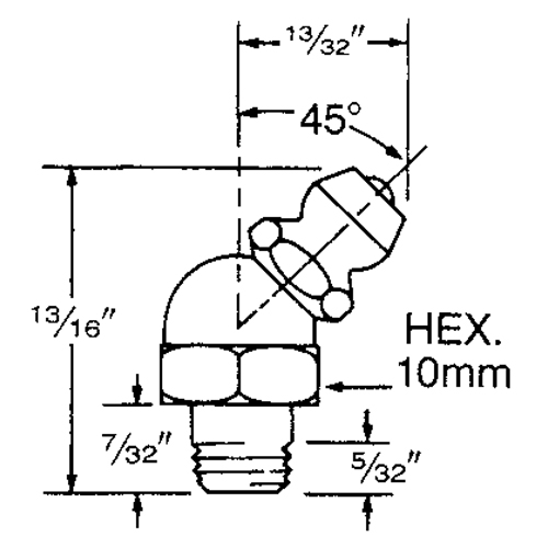 Raccord, Filetage de 6 mm Rideout Tool & Machine Inc.
