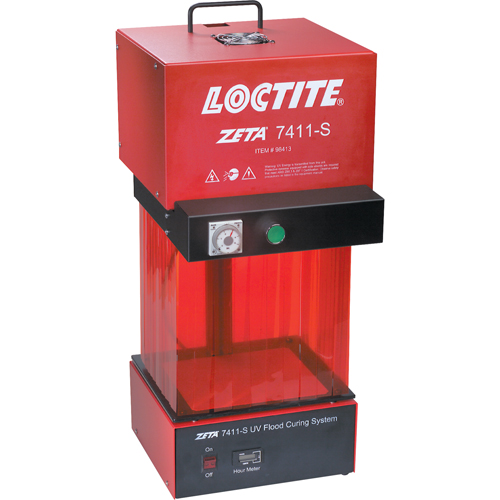 &eacute;quipement pour adh&eacute;sifs &agrave; s&eacute;chage par photo polym&eacute;risation Rideout Tool & Machine Inc.