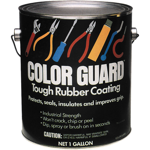 Rev&ecirc;tement de caoutchouc robuste Color Guard, Rouge, Gallon Rideout Tool & Machine Inc.