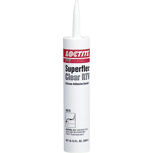 Superflex RTV Silicone Adhesive Sealant, Cartridge, Clear Rideout Tool & Machine Inc.