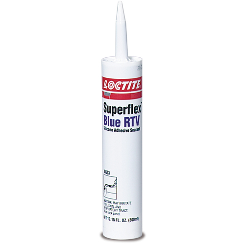 Superflex RTV Silicone Adhesive Sealant, Cartridge, Blue Rideout Tool & Machine Inc.