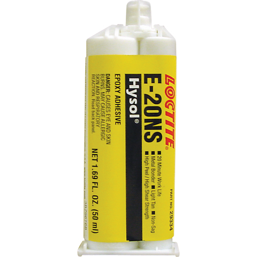 &eacute;poxyde Hysol E-20NS, Deux composants, Cartouche double, 120 g, Havane Rideout Tool & Machine Inc.