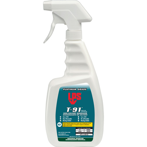 D&eacute;graissant sans solvant T-91, Bouteille &agrave; g&acirc;chette Rideout Tool & Machine Inc.
