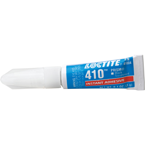 410 Instant Adhesive, Black, Tube, 3 g Rideout Tool & Machine Inc.