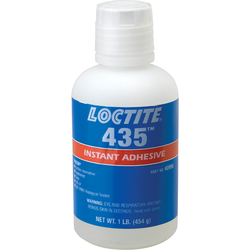 435 Surface Insensitive Instant Adhesive, Clear, Bottle, 454 g Rideout Tool & Machine Inc.