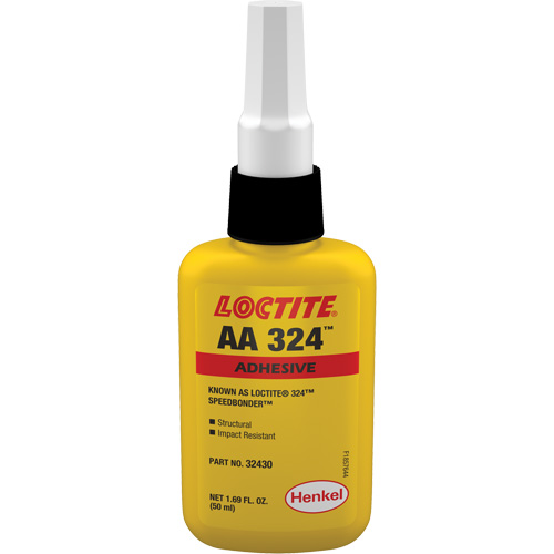 324 Speedbonder Structural Acrylic Adhesive, Two-Part, 50 ml, Bottle, Yellow Rideout Tool & Machine Inc.