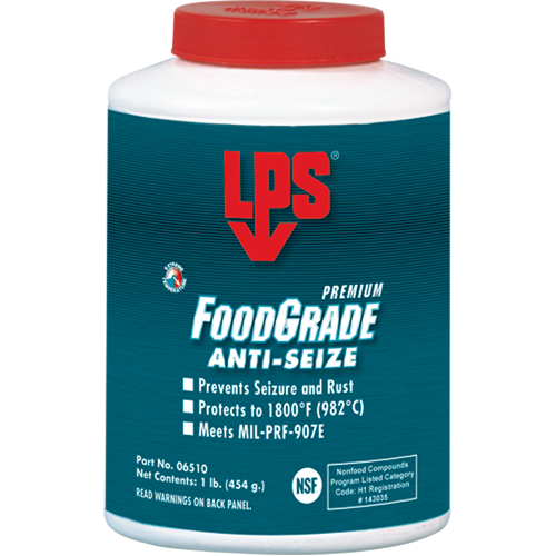 Food Grade Anti-Seize, 1 lb., Bottle Rideout Tool & Machine Inc.