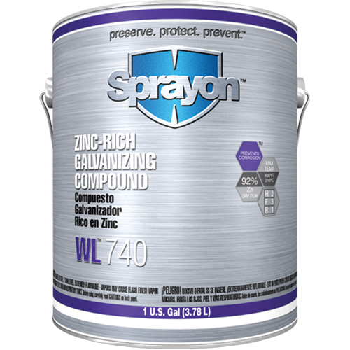WL740 Zinc-Rich Galvanizing Compound, Gallon Rideout Tool & Machine Inc.