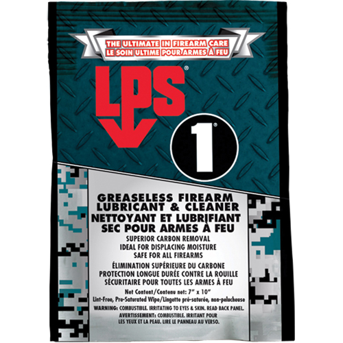 Essuie-tout nettoyant et lubrifiant pour arme &agrave; feu LPS 1, Lingette Rideout Tool & Machine Inc.