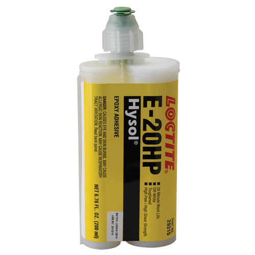 E-20P Fast Setting Structural Adhesives, 200 ml, Dual Cartridge, Two-Part, White Rideout Tool & Machine Inc.
