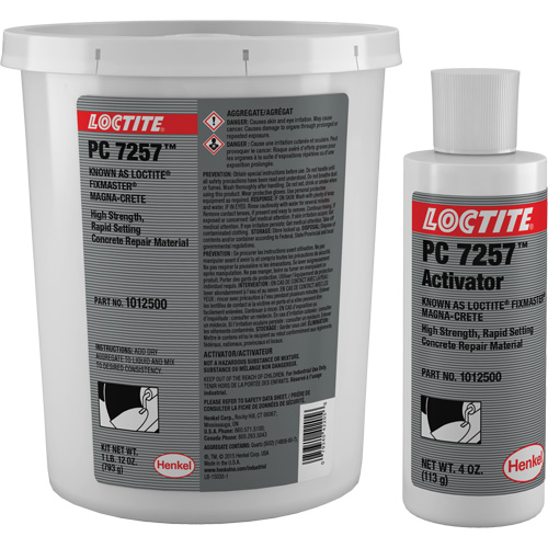 Produit de r&eacute;paration du b&eacute;ton Fixmaster Magna-Crete, Trousse, Gris Rideout Tool & Machine Inc.