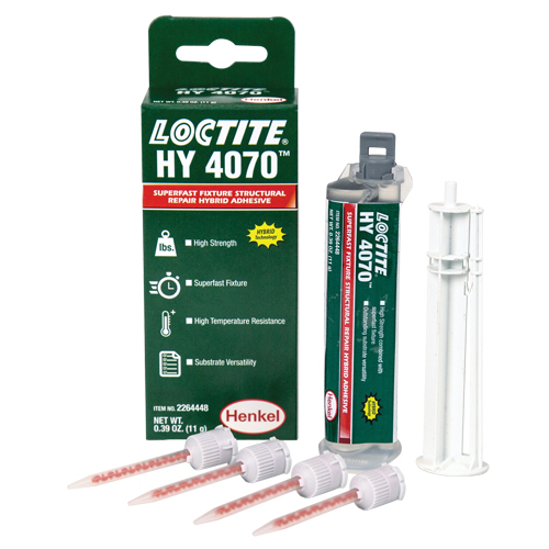 HY 4070 Structural Repair Hybrid Adhesive, Two-Part, Dual Cartridge, 11 g, Off-White Rideout Tool & Machine Inc.
