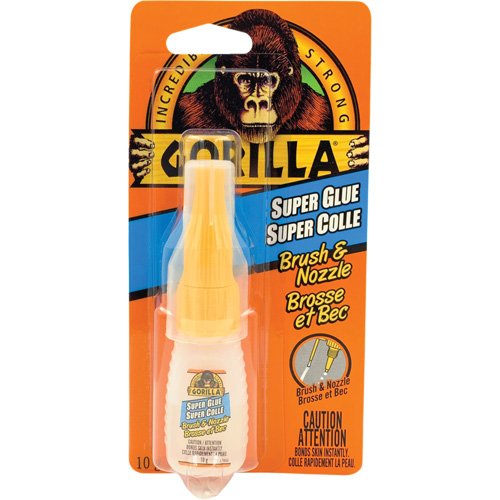 Super Glue Brush & Nozzle, 10 g, Bottle, Clear Rideout Tool & Machine Inc.