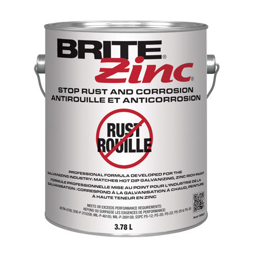 BRITE Zinc&reg; Corrosion Inhibitor, Gallon Rideout Tool & Machine Inc.