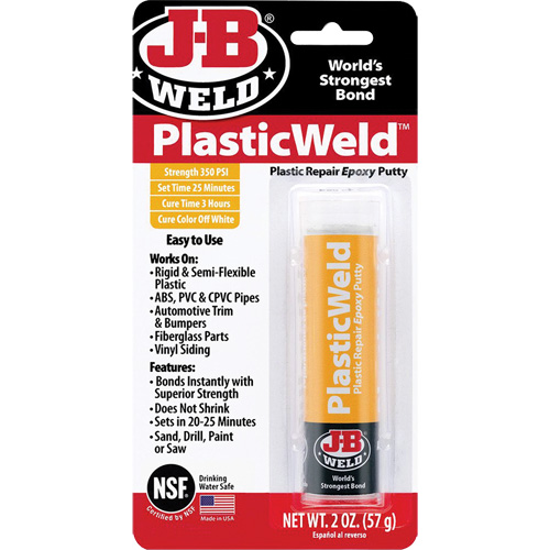 PlasticWeld Epoxy, 2 oz., Stick, Off-White Rideout Tool & Machine Inc.