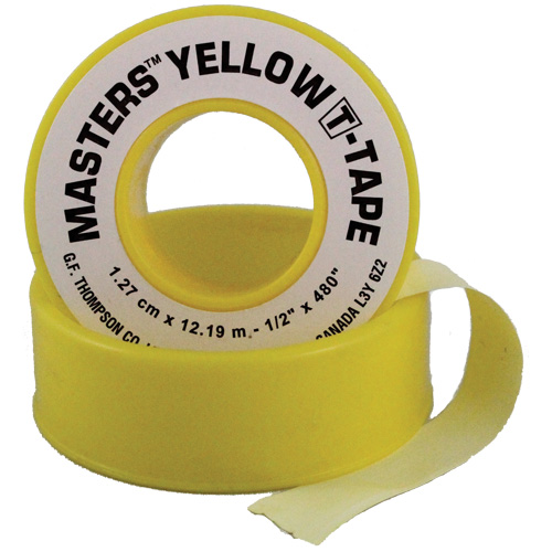 T-Tape, 260" L x 1/2" W, Yellow Rideout Tool & Machine Inc.