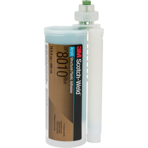 Scotch-Weld Structural Plastic Adhesive, Two-Part, Cartridge, 490 ml, Blue Rideout Tool & Machine Inc.