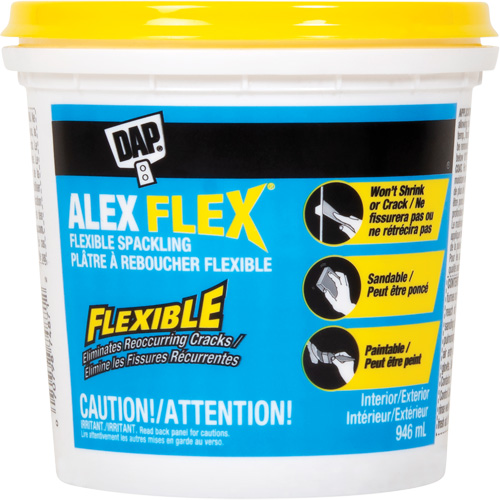 Alex Flex&reg; Flexible Spackling, 946 ml, Plastic Container Rideout Tool & Machine Inc.
