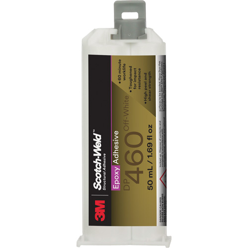 Scotch-Weld Adhesive, 50 ml, Dual Cartridge, Two-Part, White Rideout Tool & Machine Inc.