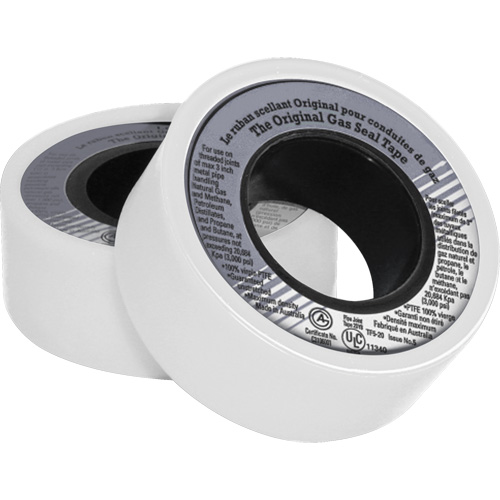 PTFE Thread Sealant Tape, 480" L x 3/4" W, White Rideout Tool & Machine Inc.