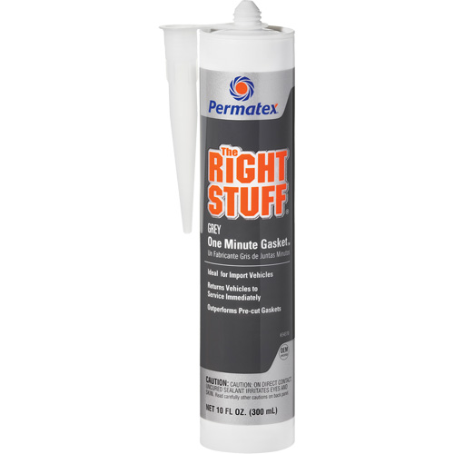 The Right Stuff&reg; Instant Gasket Maker, Cartridge, Grey Rideout Tool & Machine Inc.