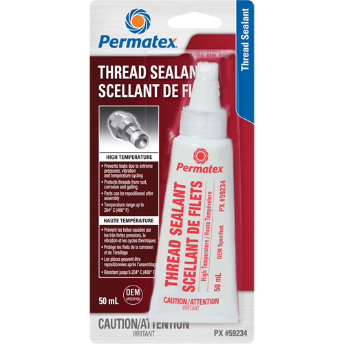 High Temperature Thread Sealant, Bottle, 50 ml, -54° C - 204° C/-65° F - 400° F Rideout Tool & Machine Inc.