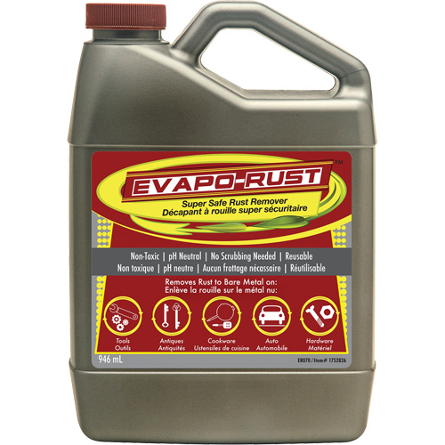 Agent antirouille super s&eacute;curitaire Evapo-Rust, Cruche Rideout Tool & Machine Inc.
