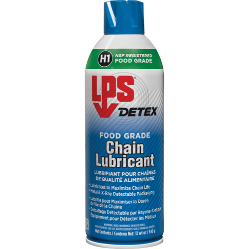 Detex&reg; Food Grade Chain Lubricant, 12 oz./340 g/430 ml, Aerosol Can Rideout Tool & Machine Inc.