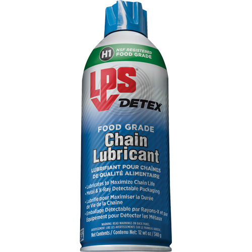 Detex&reg; Food Grade Chain Lubricant, 12 oz./340 g/430 ml, Aerosol Can Rideout Tool & Machine Inc.