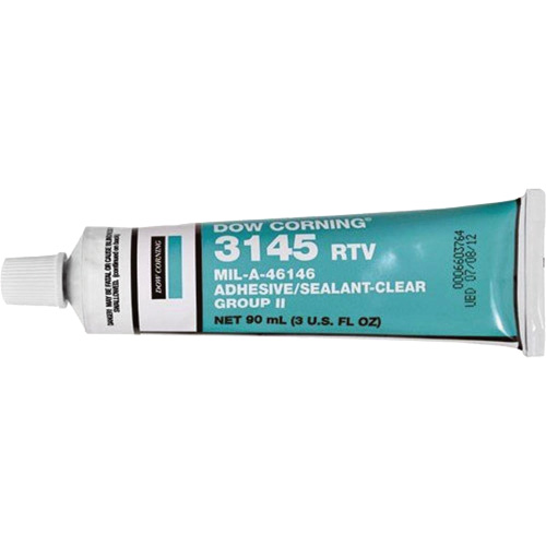 Dowsil RTV 3145 Silicone Adhesive Sealant MIL-A-46146, Tube, Clear Rideout Tool & Machine Inc.
