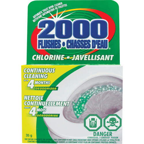 2000 Flushes&reg; Bleach Toilet Bowl Cleaner, 35 g, Tablet Rideout Tool & Machine Inc.