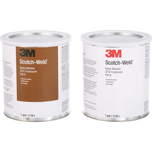Adh&eacute;sif Scotch-Weld, 1 gal., Seau, Deux composants, Translucide Rideout Tool & Machine Inc.