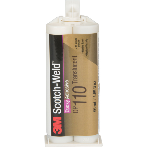 Scotch-Weld Adhesive, 1.64 fl. oz., Dual Cartridge, Two-Part, Clear Rideout Tool & Machine Inc.