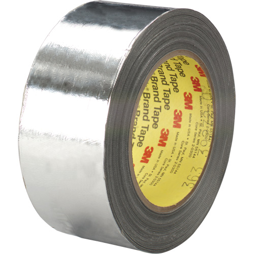 High-Temperature Aluminum Foil/Glass Cloth Tape, 7.3 mils Thick, 25.4 mm (1") x 33 m (108') Rideout Tool & Machine Inc.